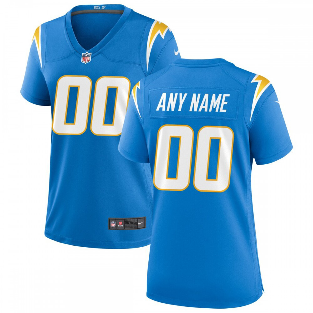 Los Angeles Chargers Nike Women's Custom Game Jersey - Powder Blue-GridironStore